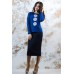 Embroidered Costume "Chamomiles" Electric Navy